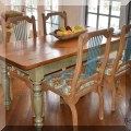 F24. Farm table with drawer. 31&rdquo;h x 70&rdquo;w x 30&rdquo;w 